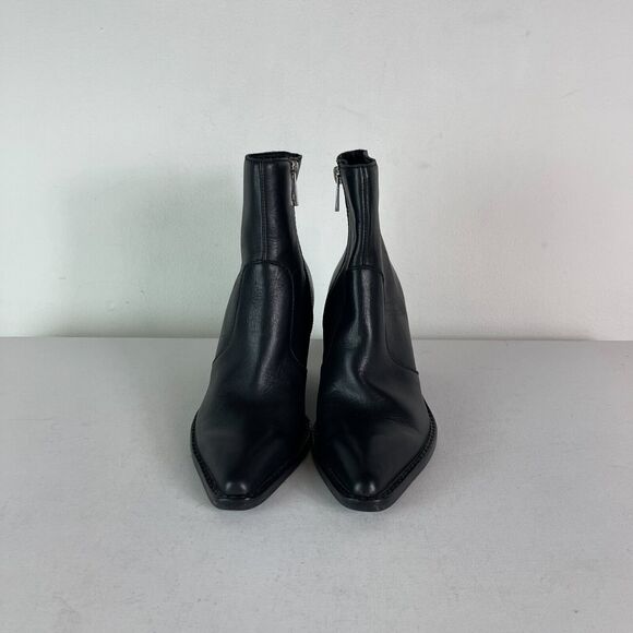 Dolce Vita NWOB Women's Volli Pointed Toe Leather Ankle Boots Black Size 6 - Picture 3 of 7